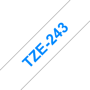 Tape Blue on White Brother TZE-243