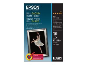 Фотохартия EPSON C13S041944 Ultra Glossy Photo Paper, 130 x 180 mm, 300g/m2 (50 sheets)