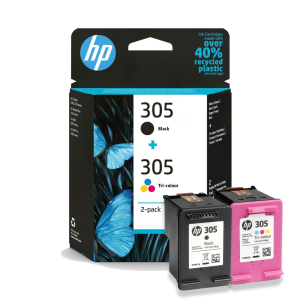 Комплект 2 бр. мастилени касети HP 305, 6ZD17AE, Black &amp; Tri-Color