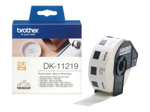 Round Paper 1/2" label Brother  DK-11219