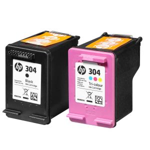 Комплект 2бр. мастилени касети HP 304 (3JB05AE) Black / Tri-Color
