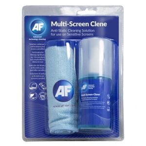 Комплект антистатичен спрей и микрофибърна кърпа за екрани AF MCA200LMF