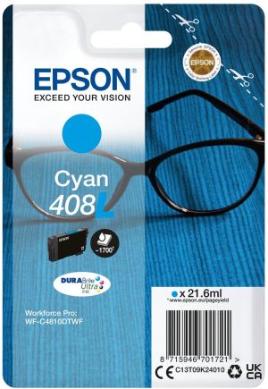 Мастилена касета EPSON 408L Cyan C13T09K24010