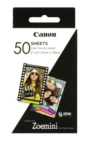 Фотохартия Canon ZINK Paper ZP-2030-50S, 50 sheets for Zoemini, 3215C002AB