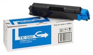 Оригинална тонер касета Kyocera TK-580C (Cyan)