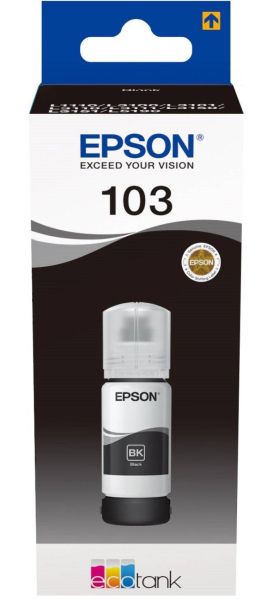 Бутилка с мастило EPSON 103 EcoTank Black (C13T00S14A)