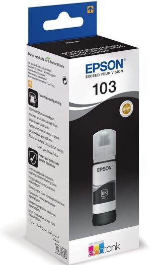 Бутилка с мастило EPSON 103 EcoTank Black (C13T00S14A)