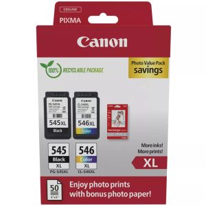 Комплект 2бр. мастилени касети Canon PG-545XL / CL-546XL Photo Value Pack 8286B011AA