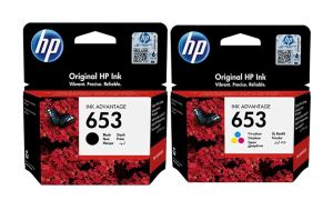 Комплект 2 мастилени касети HP 653 Black / Tri-Color